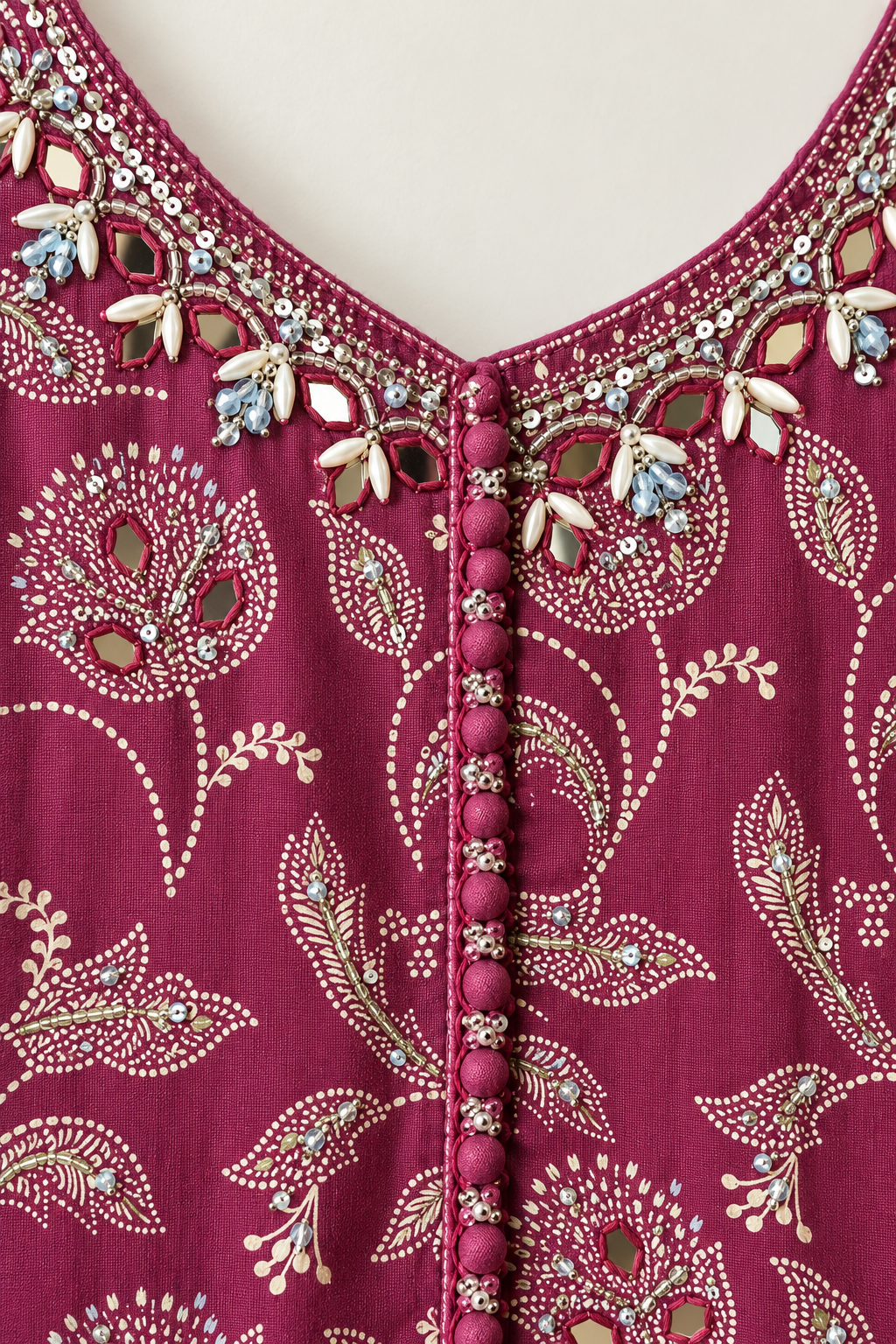 Maroon kurta suit set