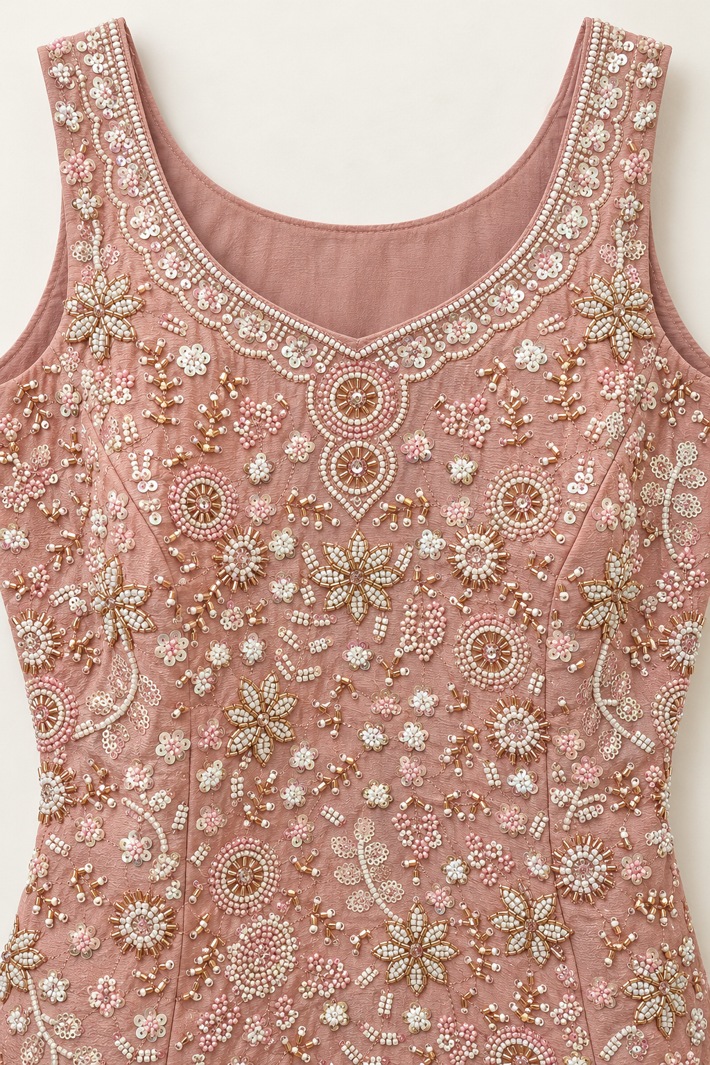 Dusty Rose Embellished Sharara Set