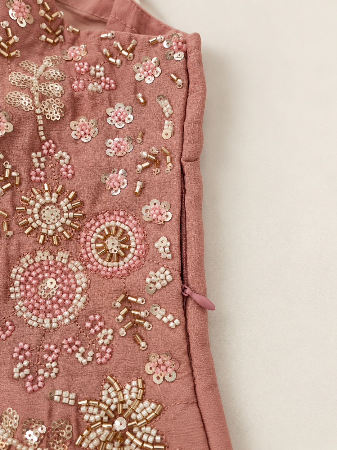 Dusty Rose Embellished Sharara Set